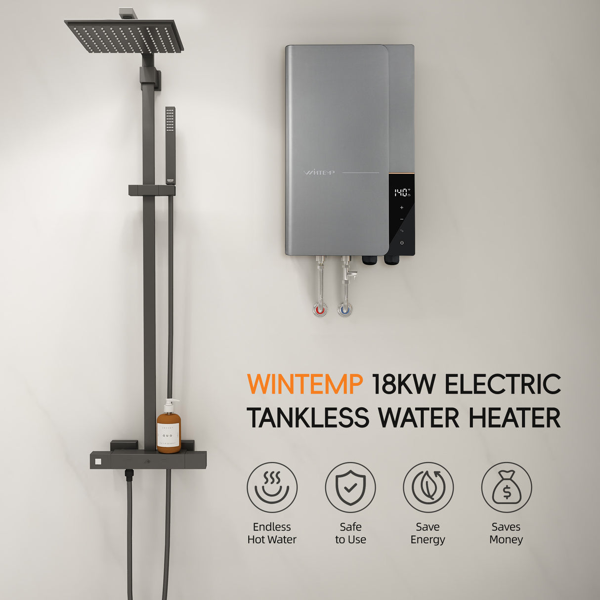 Tankless Water Heater Electric - 240V | 18KW WN18